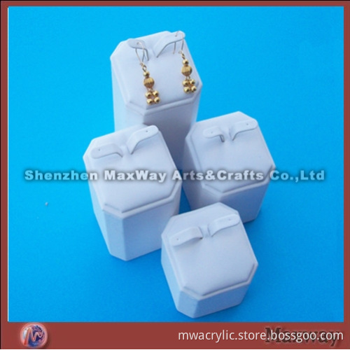Acrylic White Square Ear Nail/Pin/Earbob/Pendants Display holder